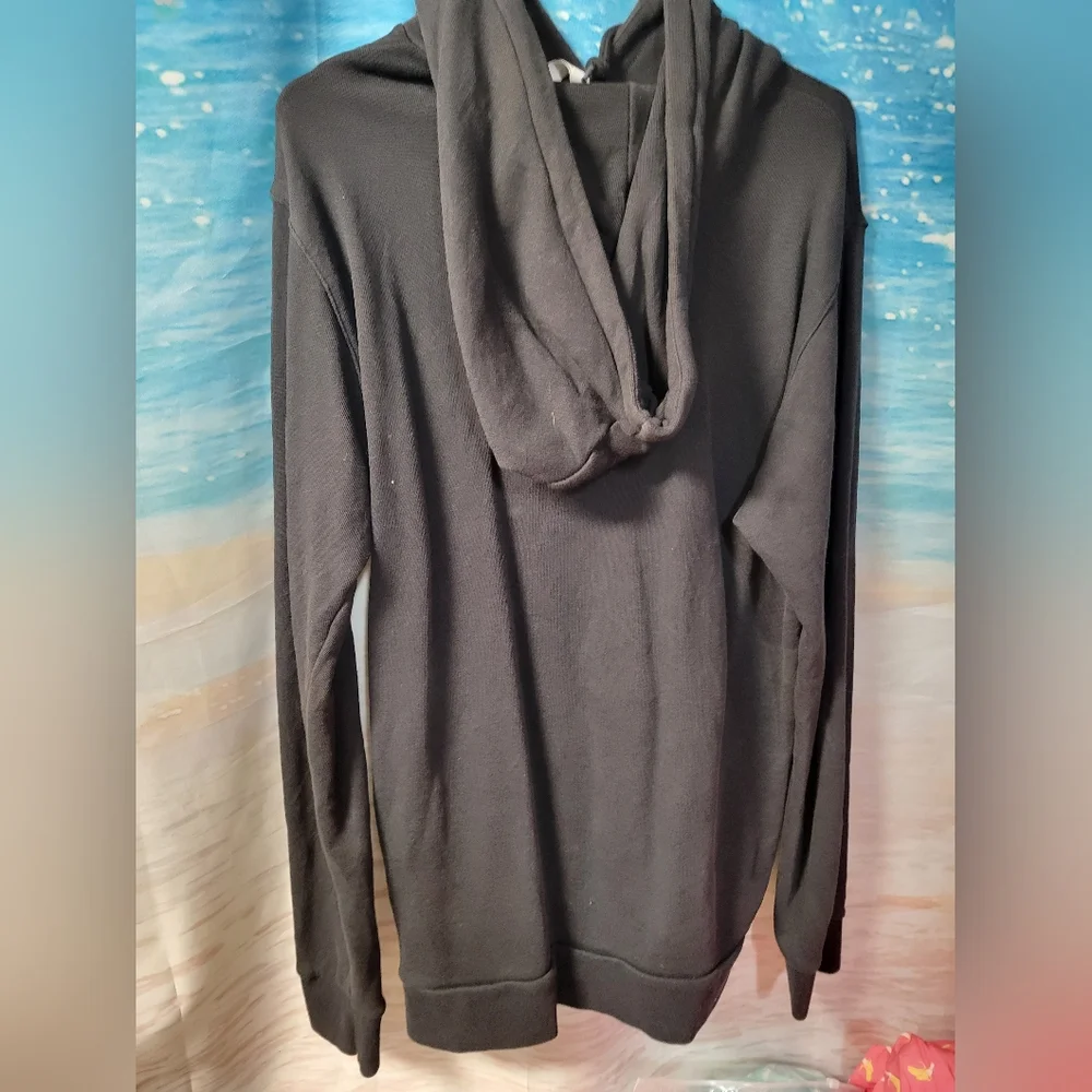 ADIDAS BLACK‎ LOGO HOODIE SIZE MEDIUM UNISEX
